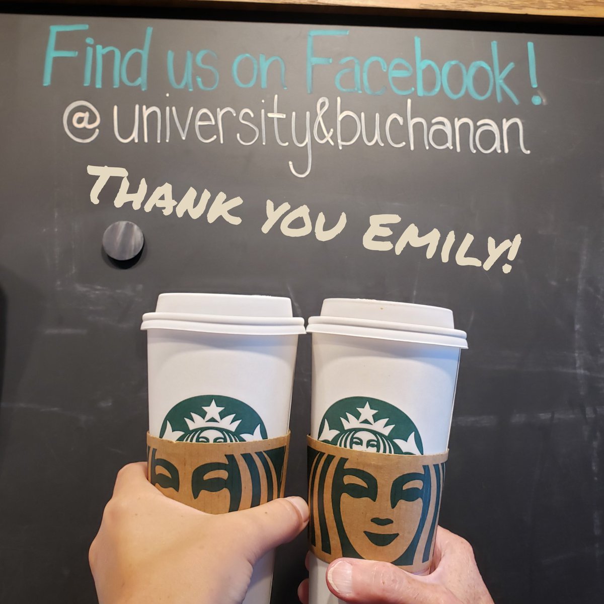 Thank you so much to Emily @PEIStarbucks on University for filling our day with sunshine and our cups with the most delicious coffee! ☀️☕ Cheers! <a href="/Starbucks/">Starbucks</a> <a href="/StarbucksCanada/">Starbucks Canada</a>