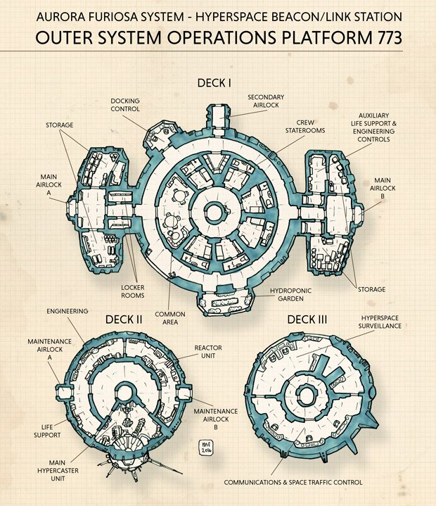 Space Station Map Rpg Twitter 上的Miska's Maps："Beacon Station. One Of My Older Maps, But After  Experimenting With Different Styles, I Must Admit That This Is The Style  That Comes Most Naturally For Me And This