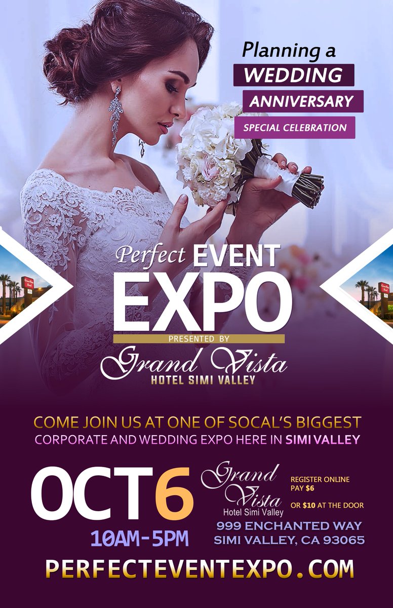 PerfectEventExo's tweet image. Come join us at one of SoCal’s biggest corporate and wedding expo here in Simi Valley on Oct 6, 2019 #VenturaCounty #SimiValley #Expo #Wedding #Corporate #Event #events Visit perfecteventexpo.com