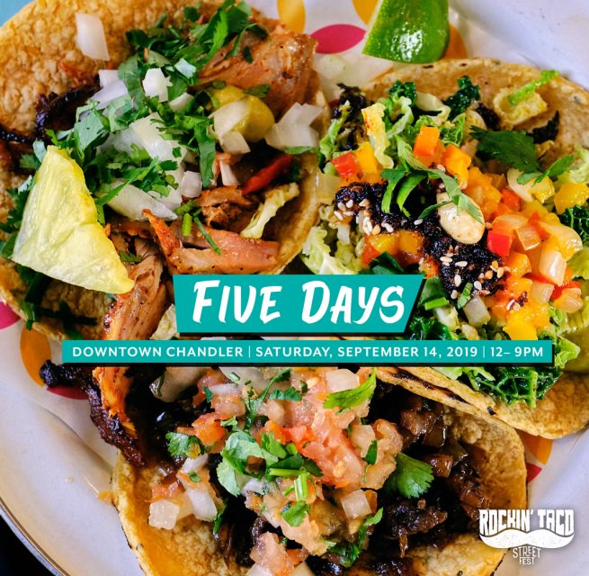 Countdown: 5 DAYS until we rock!

Who’s ready to get their taco on?