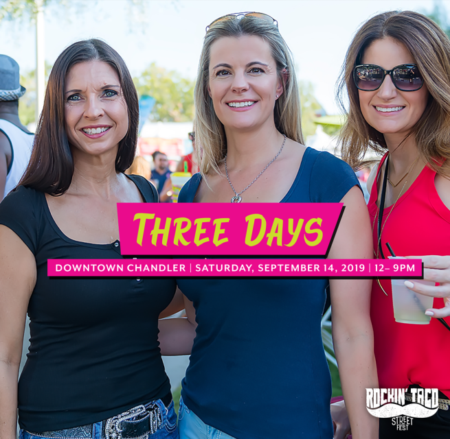 3 DAYS!

Hungry? Tacos me happy. Tacos me good.  

Obviously tacos are always necessary.