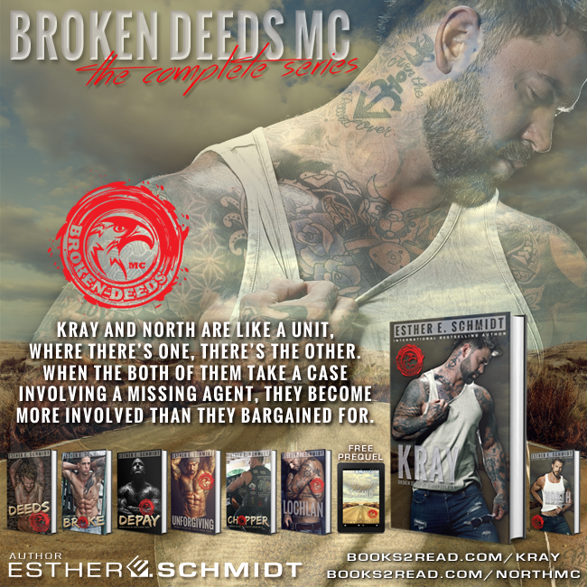 EstherESchmidt's tweet photo. #OutNow Kray Broken Deeds MC by @EstherESchmidt Life or death, live or love. Making a choice never comes easily https://t.co/EMWtdTisk2 FREE PREQUEL KRAY &amp; NORTH ➡https://t.co/R16bHN4BVO #BikerRomance #MCbooks #Romance https://t.co/Mo3SxVy6uC