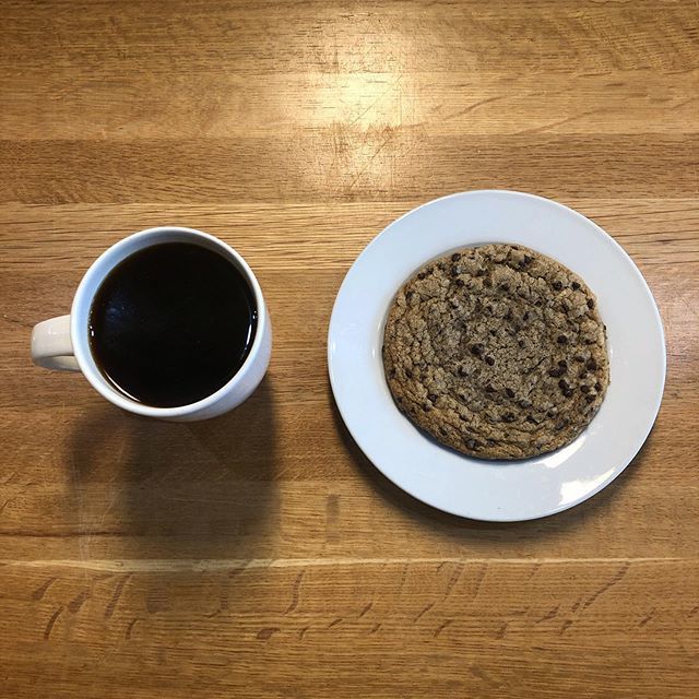 Chocolate Chip cookie has returned &amp; it’s better than ever! 🍪 .
.
.
.
.
#cafe #coffee #drip #choco #chocolatechipcookie #cookie #dessert #stalbert #stalbertfoodie #stalbertfood #yeg #yegfood #yegcafe ift.tt/2PrqqO9