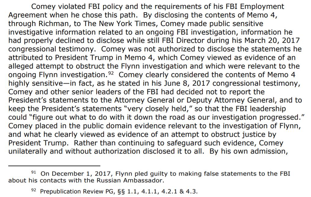 Comey& #39;s leak through Richman provided sensitive information on the Flynn case, evidence that might alert suspects that there was an FBI investigation into Flynn & obstruction by Trump.How is warning Trump & Flynn a bad thing for Trump?