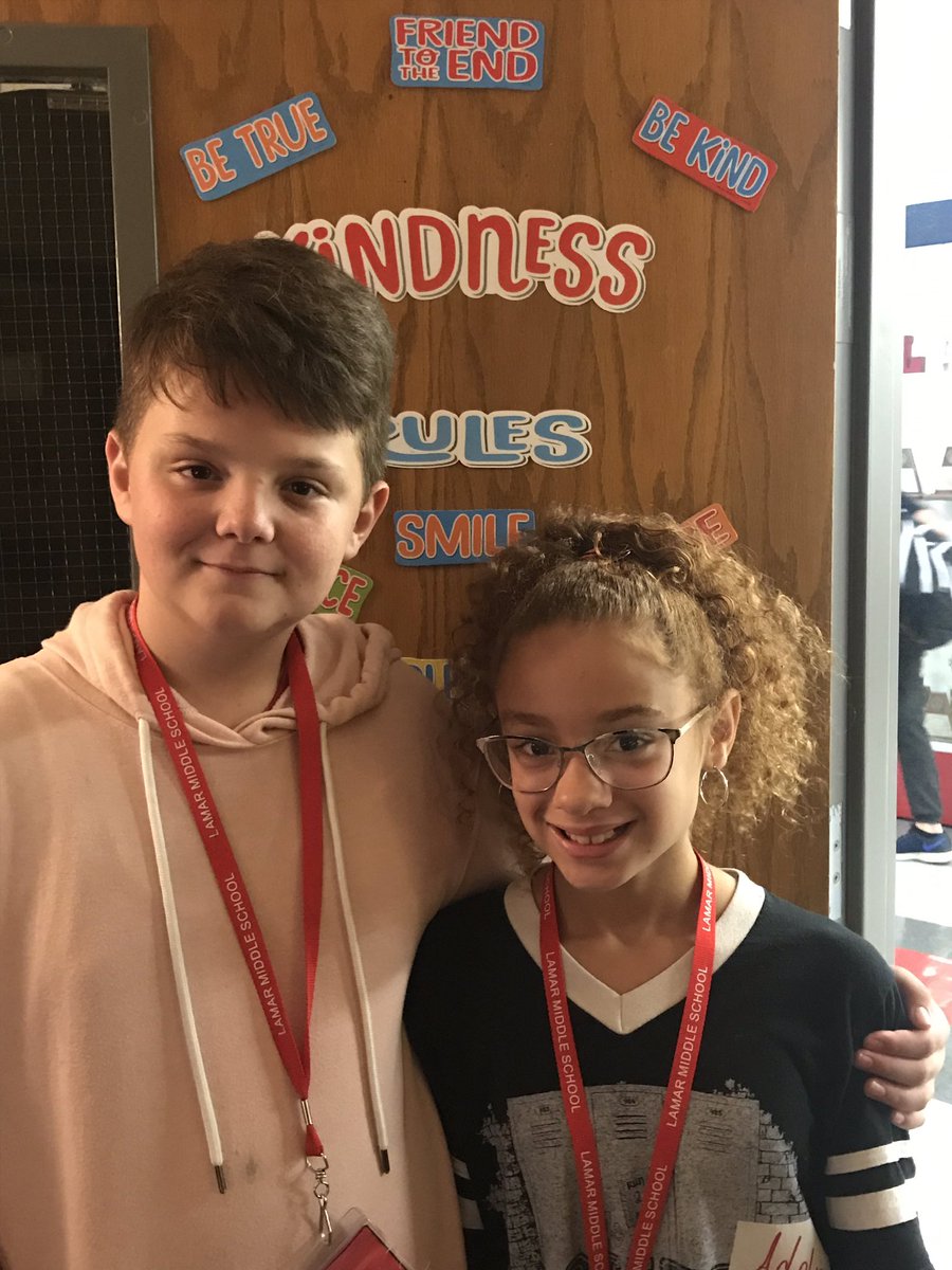 hearnh08's tweet photo. JC is enjoying his sister Addy @LamarMS! Showing her the ropes to ensure her first weeks of middle school are positive ones! Proud of this big brother! https://t.co/f3yvytfvmr