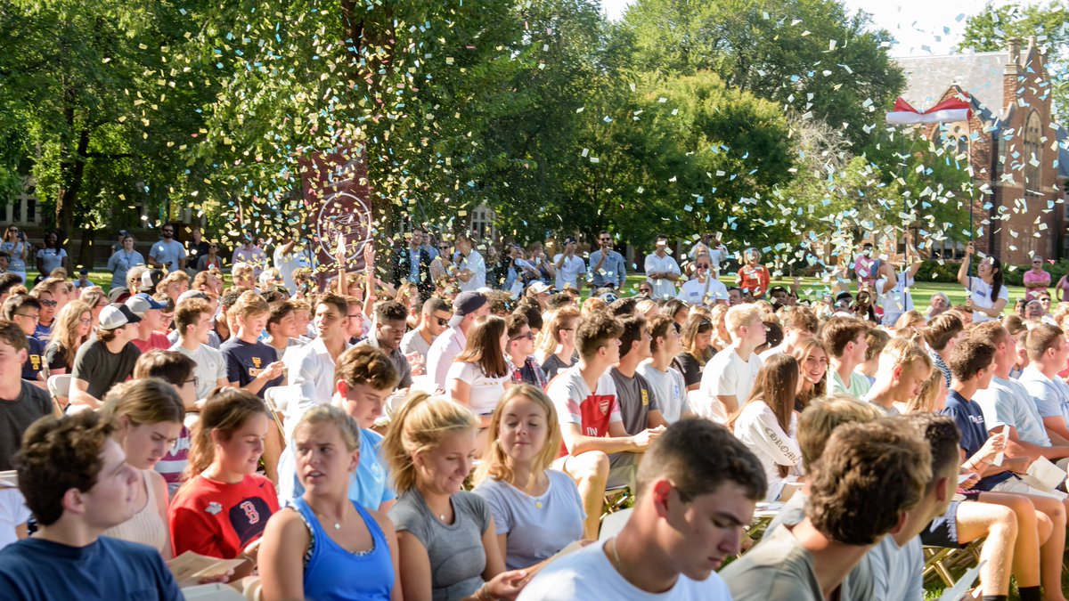 TrinityCollege's tweet image. [1/2] President’s Convocation marked the official beginning of the 196th academic year at #TrinColl! Did you know that members of #TrinColl2023 will graduate during the year of the college’s 200th anniversary? [📸: @nickcaito]