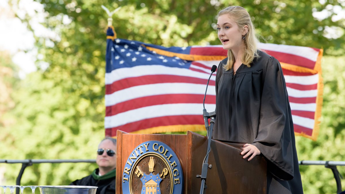 TrinityCollege's tweet image. [1/2] President’s Convocation marked the official beginning of the 196th academic year at #TrinColl! Did you know that members of #TrinColl2023 will graduate during the year of the college’s 200th anniversary? [📸: @nickcaito]