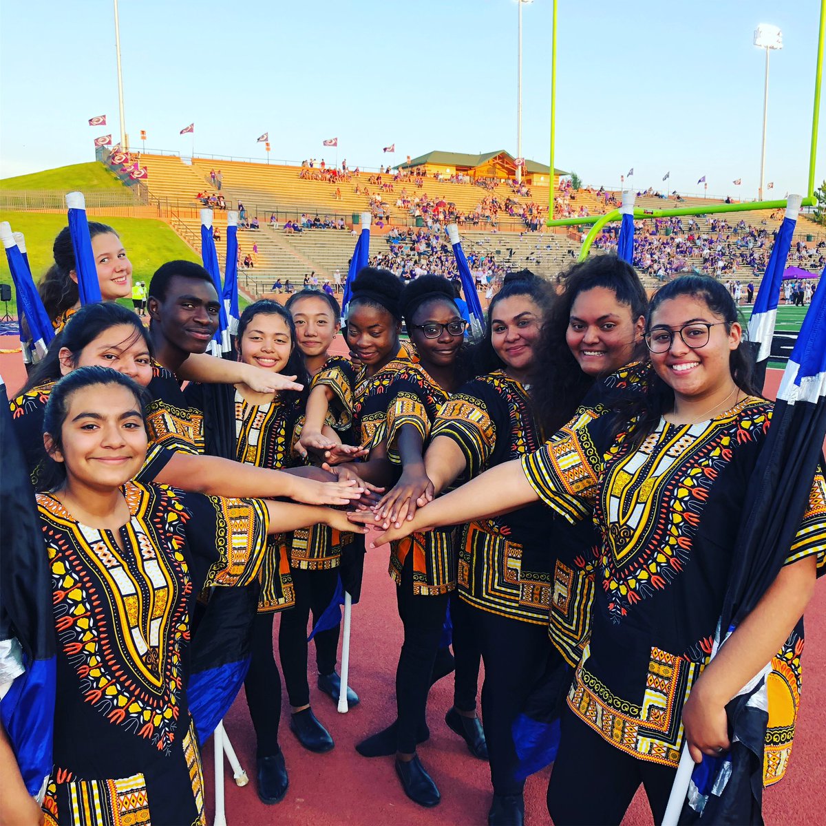 MusicBBV's tweet photo. Had our first football game last night. I can not wait to see how far this guard can make it this season. It was great seeing former teachers, now colleagues at the game last night. #itstartswithmusic #tmea100 https://t.co/S3MjDUkiZT