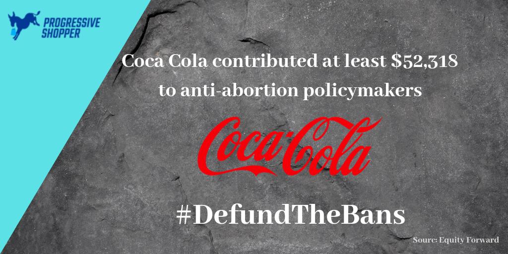 ProgShopper's tweet photo. Hey @CocaCola #DefundTheBans https://t.co/E8jrQlfKzO