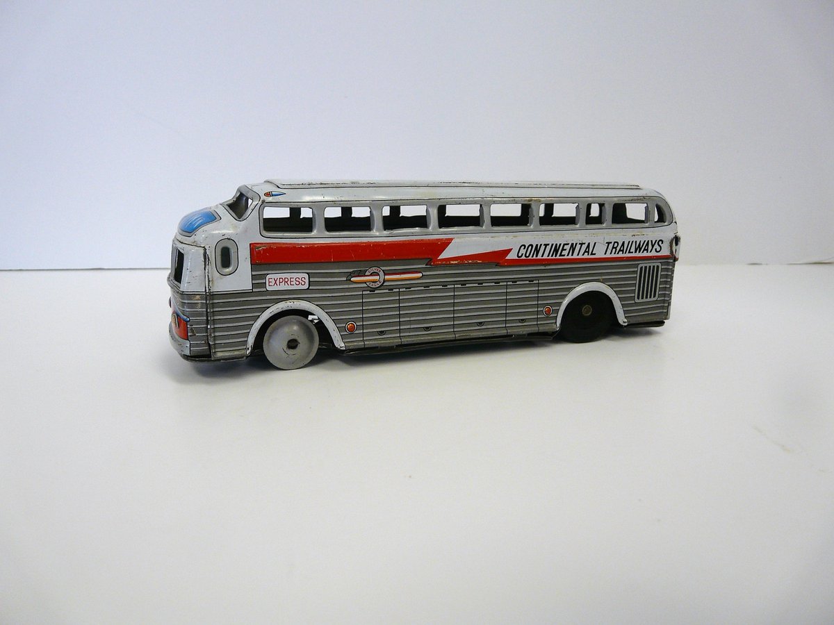 antique toy bus