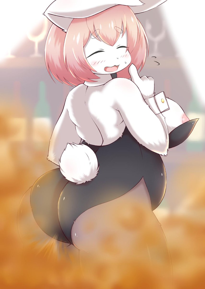 _varnish_er_'s tweet photo. [ケモ屁注意]うさ肉バニー🐰+おなら https://t.co/PNhwUnXEty