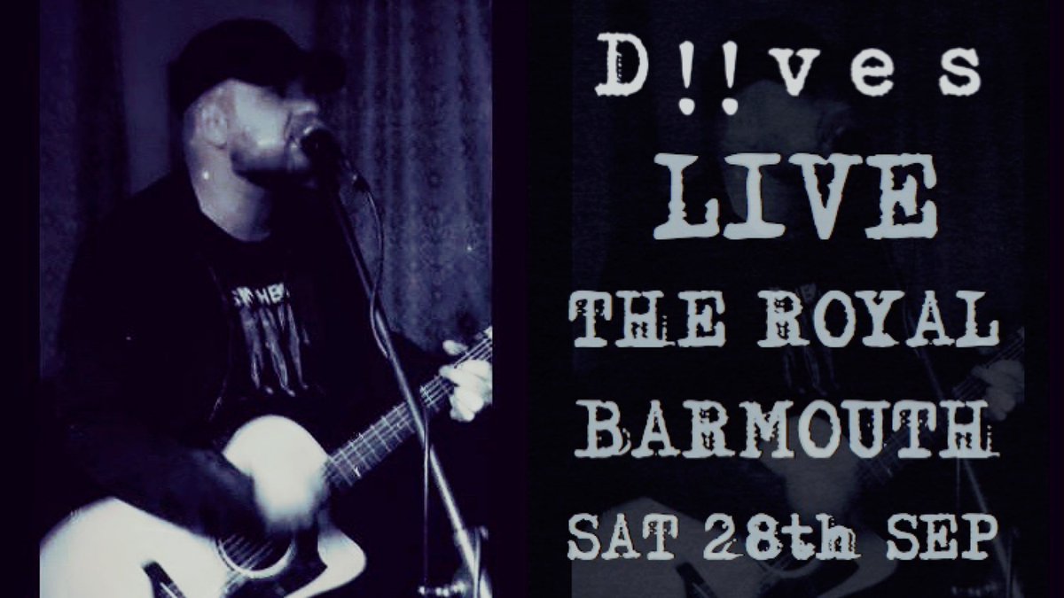 Can’t wait to get back to this place!! Had a great night there last time. Get yourselves to The Royal in Barmouth - Saturday 28th September! Free Entry - 8:00pm Start! Hope to see you there

#GigPoster #WalesLive #WalesMusic #Barmouth #WelshMusic #LiveMusicWales #NewGigAlert