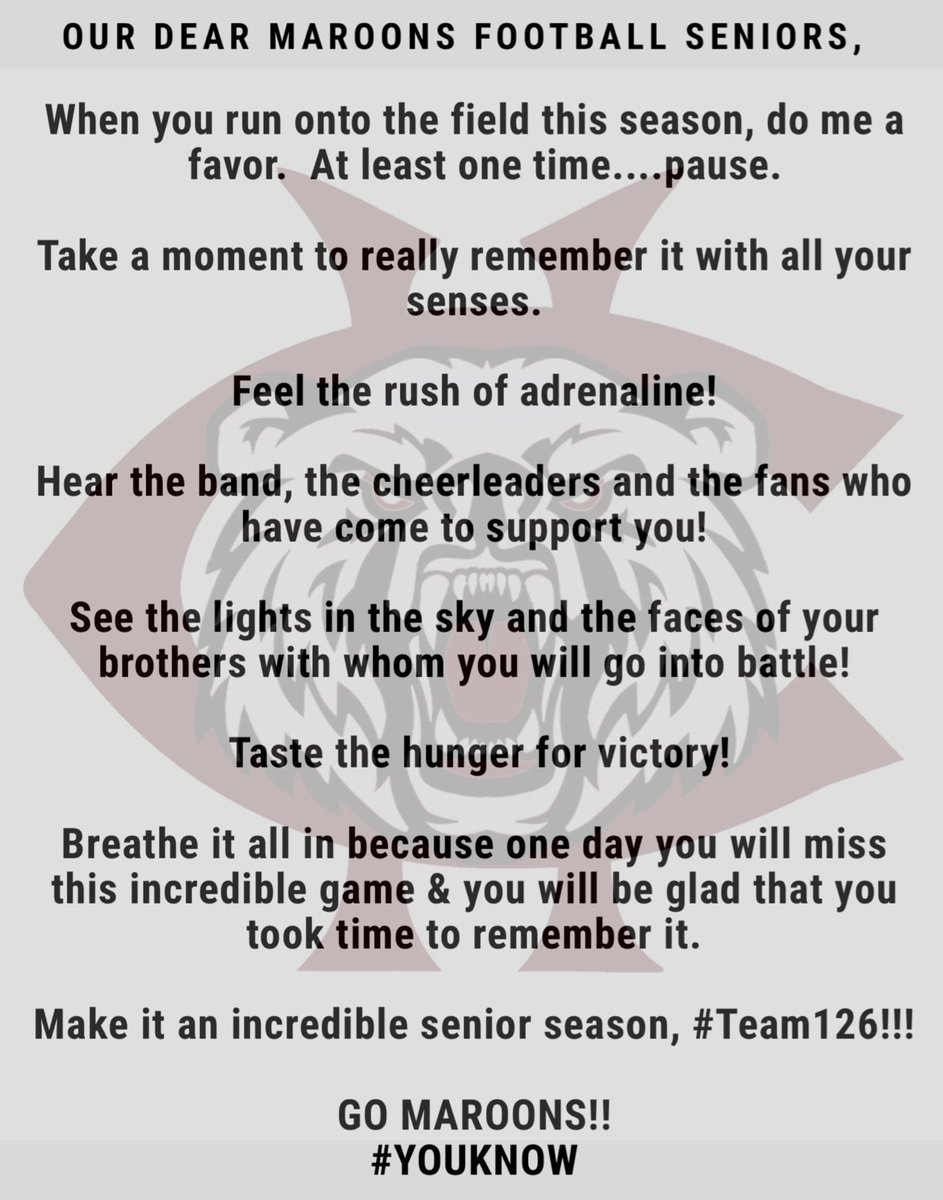 ericadelyn333's tweet photo. Good luck and safe travels, #Team126 @FootballMaroons #srszn #srmom #footballmom #maroons #cmf https://t.co/ztB3Ff7NkC
