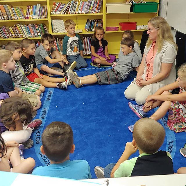 Everyone was excited to be in our new library space today and to see Ms. Esterline. ift.tt/2Zr14o3