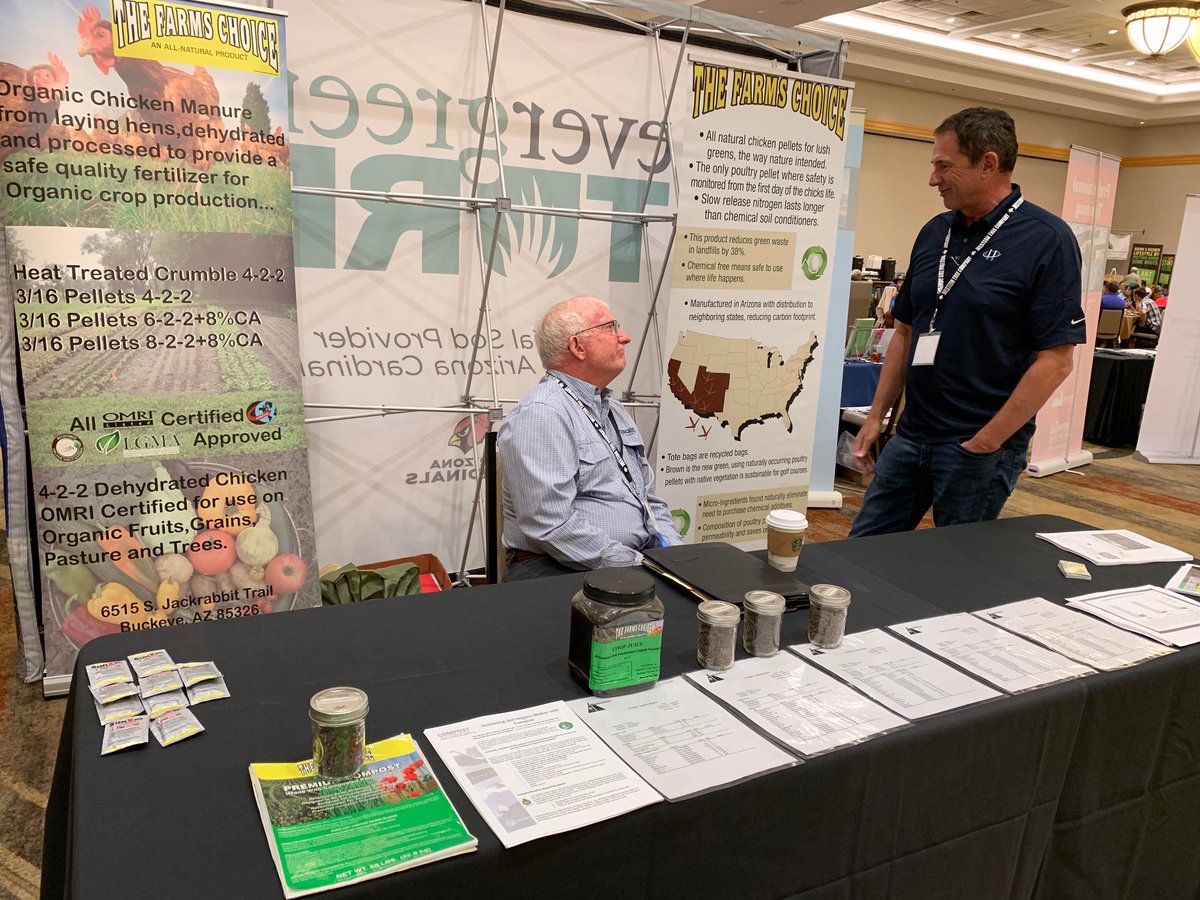 RosieontheHouse's tweet photo. We are at the Arizona Nursery Association's annual #SHADEconference today! Water is the key reoccurring topic this year with rain harvesting, design for reduction and new technologies in irrigation timers and emitters. We will download in our Outdoor Living Hour tomorrow at 8AM! https://t.co/hG9wkka9sS