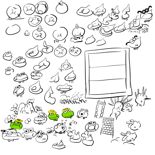 there's a lot of mr toads!