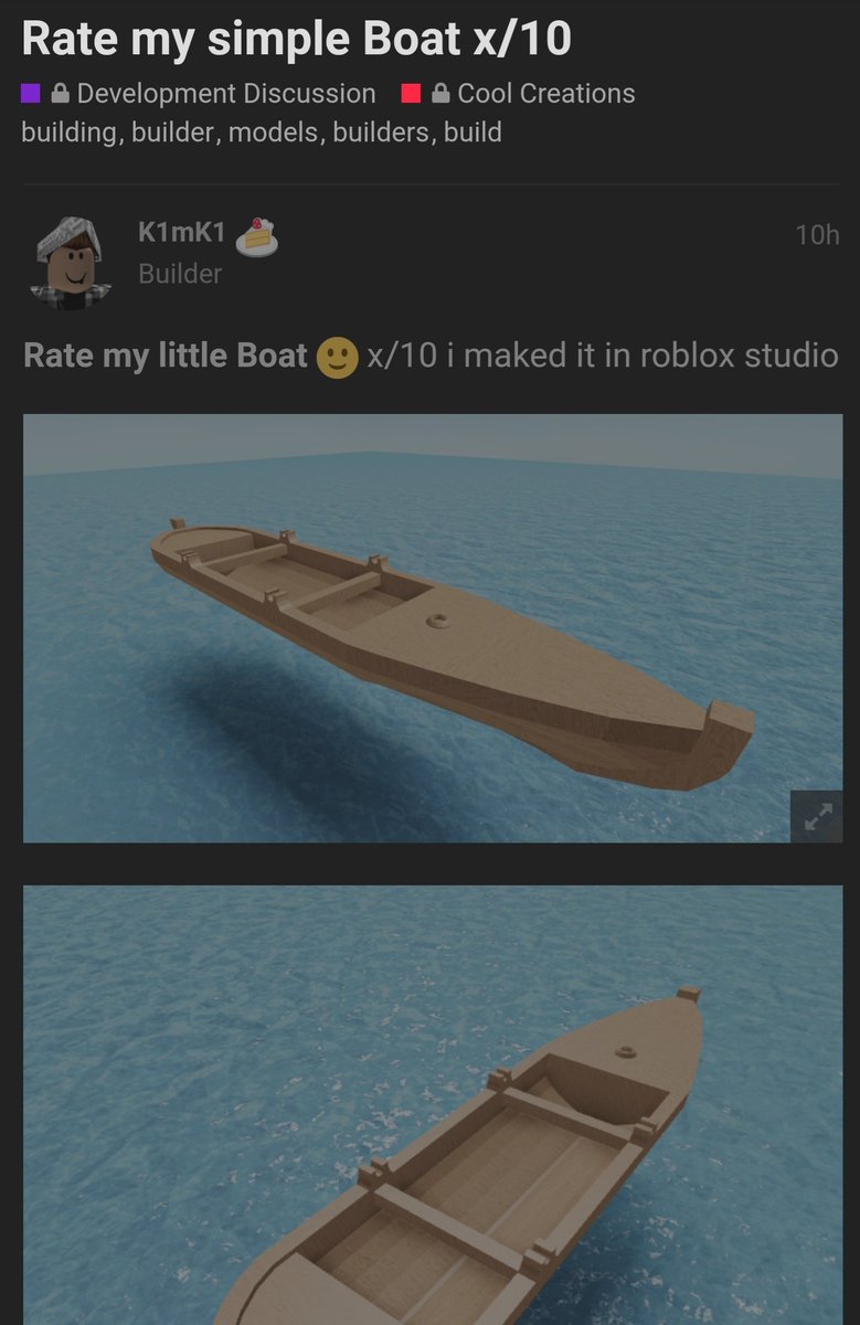 Alex Berry On Twitter It Is Actually A Very Good Boat Tho - roblox ship build roblox studio