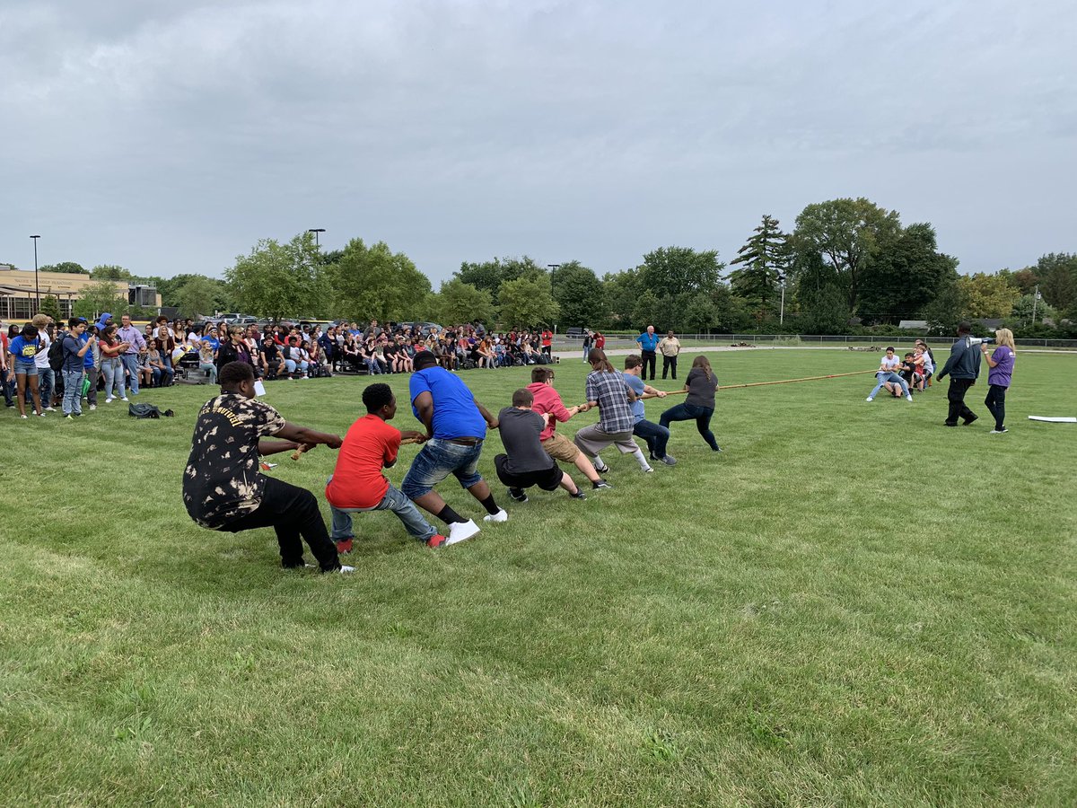 JennKahnAcademy's tweet photo. Our first Juniors vs Seniors Tug-of-War competition was a blast! Mr. O’Hara’s Advisory class, The Tuggy Bears, walked away as the champions! #WeAreWayne https://t.co/JdSPKK6ED8