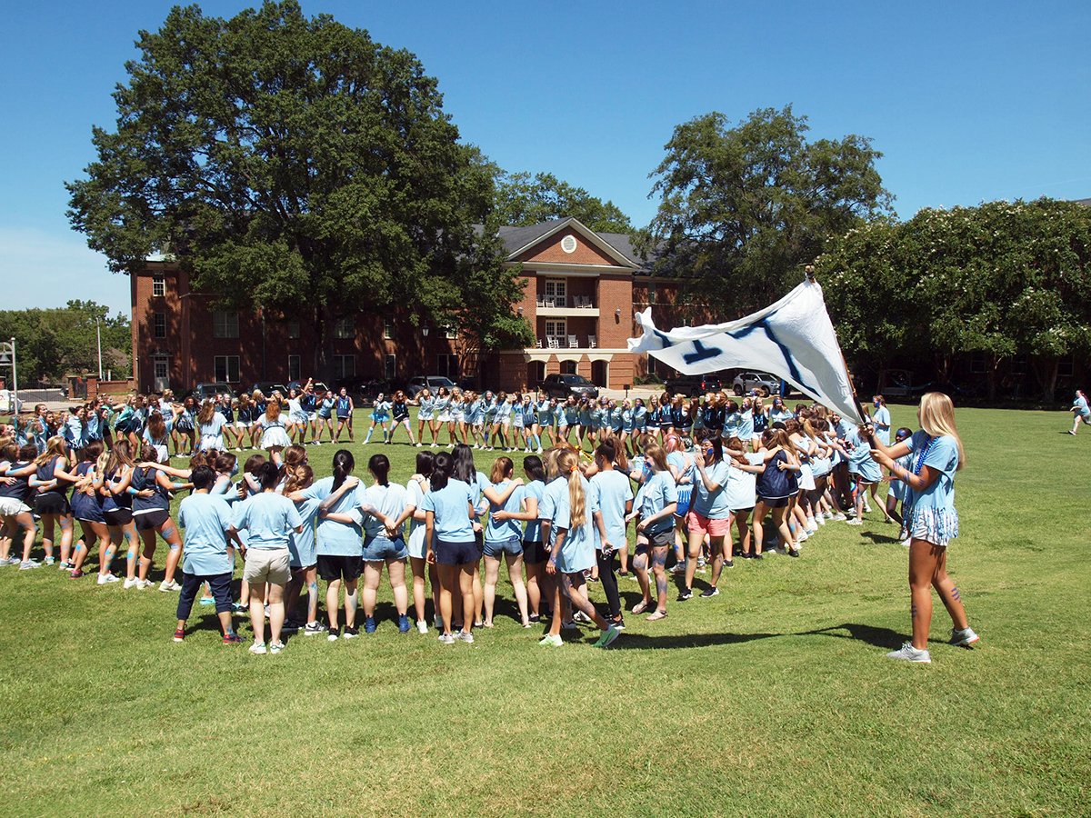 SaintMarysNC's tweet photo. Sigma-MU Field Day 2019! All students have been chosen for one of the two teams and the 1st round of competition is in the books. The MUs won the day today, but a year of competition for the championship shield lies ahead! #dobigthings #sigmamu https://t.co/4y9Nx8zkyo