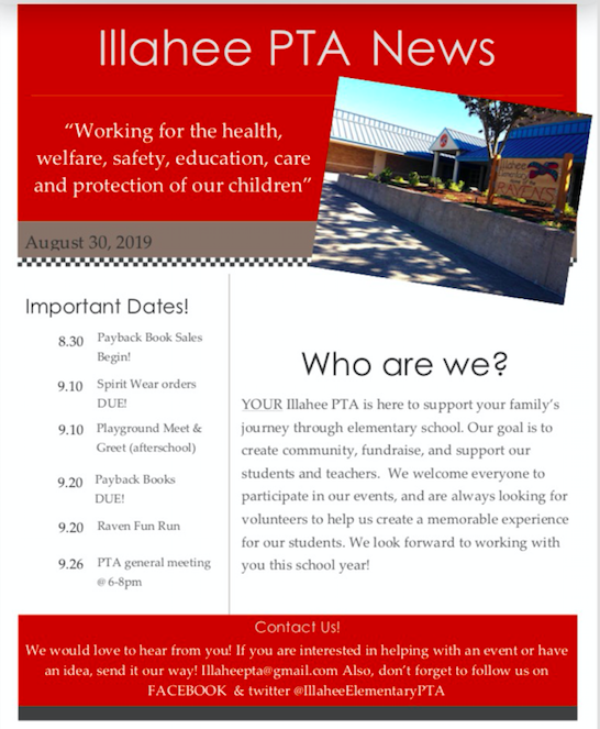 illaheepta's tweet photo. Hey Ravens, did you have a good first week at school? Here's your first newsletter. https://t.co/ccPV7kN1RC