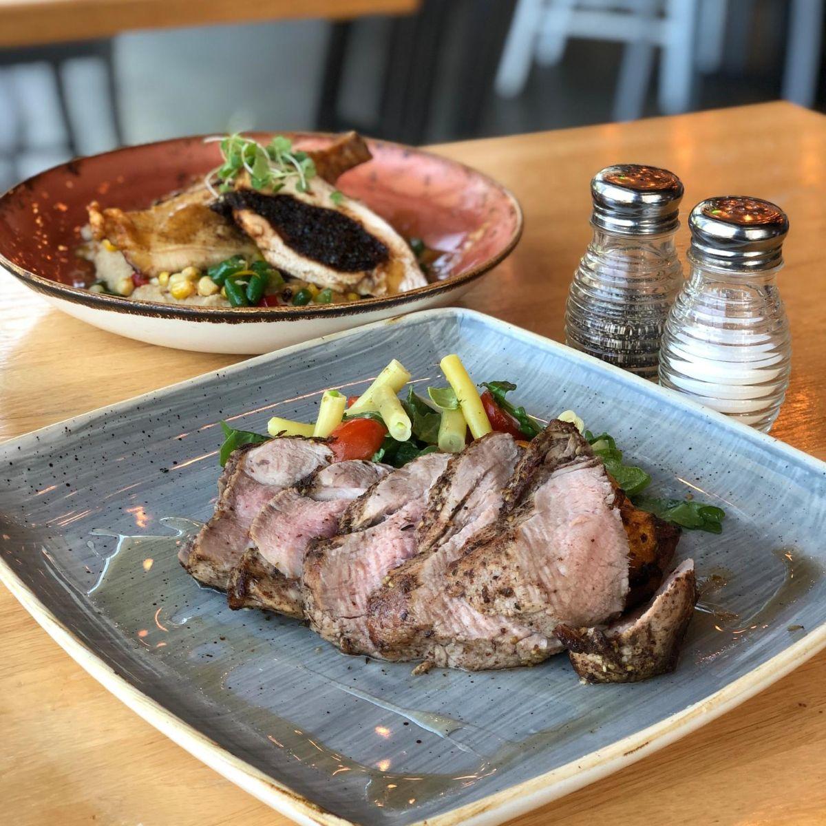 You made it to the long weekend! Whether you're out on the town or hiding from the chaos of moving day, we hope you make it a great one. ✨ Pictured: za'atar rubbed pork tenderloin from our #DineOutBoston menu (ends today!)
