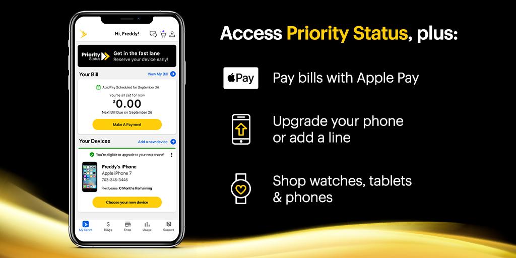 MichelCombes's tweet photo. Do you want to beat the rush for the latest phones and devices? I know I do! 🙋 Make sure you update your #MySprintApp so you can be ready to take advantage of #PriorityStatus! ➡️ https://t.co/ONBe1EmD1K https://t.co/T7oy0bHknN