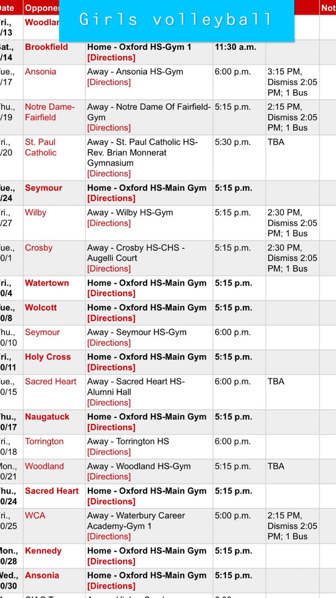 OHS_students's tweet photo. Hey Ozone! Here is your fall sports schedules 🍁🍂 Go wolverines 💙 https://t.co/wAi1MeIssr