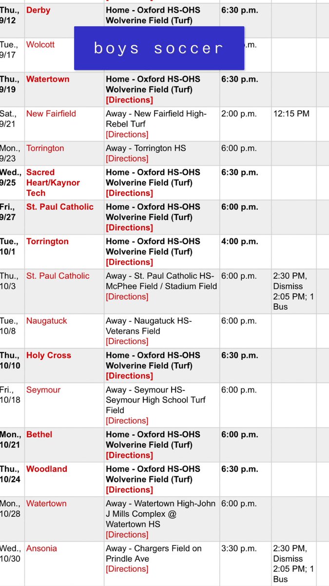 OHS_students's tweet photo. Hey Ozone! Here is your fall sports schedules 🍁🍂 Go wolverines 💙 https://t.co/wAi1MeIssr