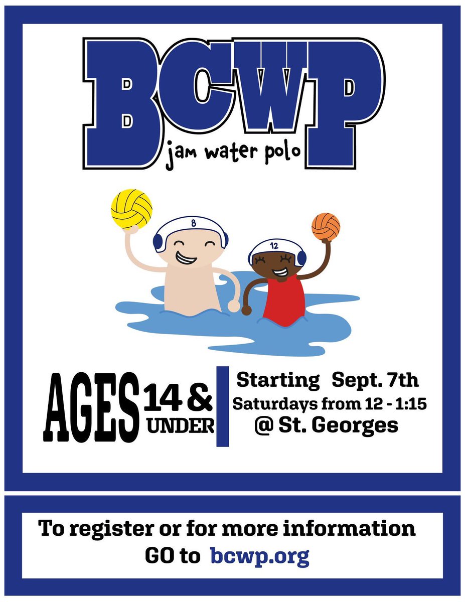 This fall, for the first time ever, we will be offering U14 water polo! Registration is open now. Bring a friend and spread the news!