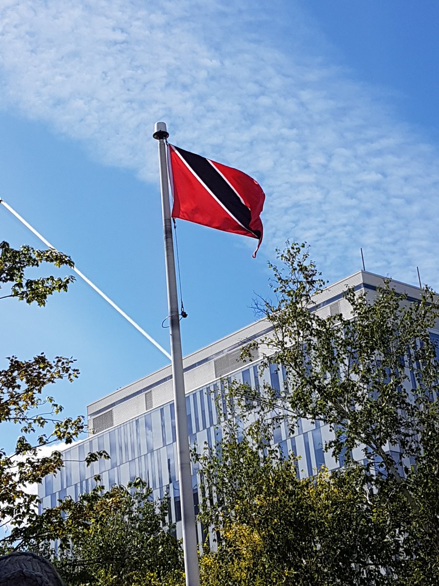 Trinidad and Tobago's Independence Day Flag raising at Brampton's City Hall! Sweet Sweet TnT