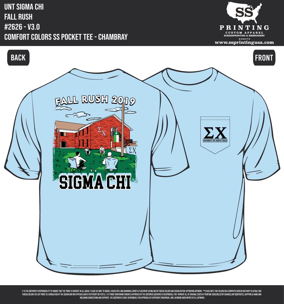 sigma chi apparel