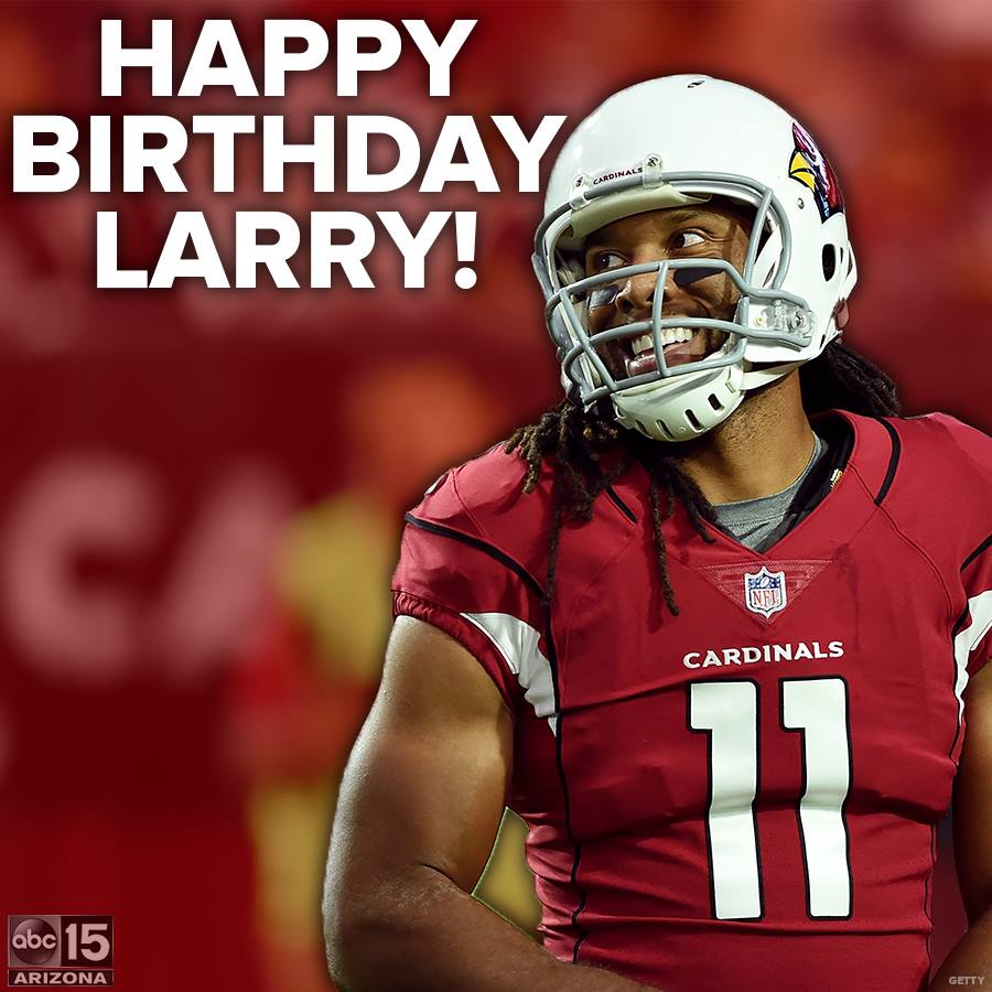 Happy birthday Larry Fitzgerald! The wide receiver turns 36 today 