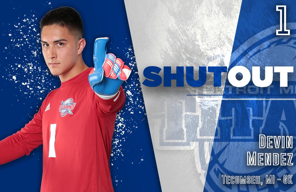 SHUTOUT and the first career clean sheet for sophomore GK Devin Mendez as the Titan defense was dominate, allowing just three shots in the victory!

#TitansForLife⚔️