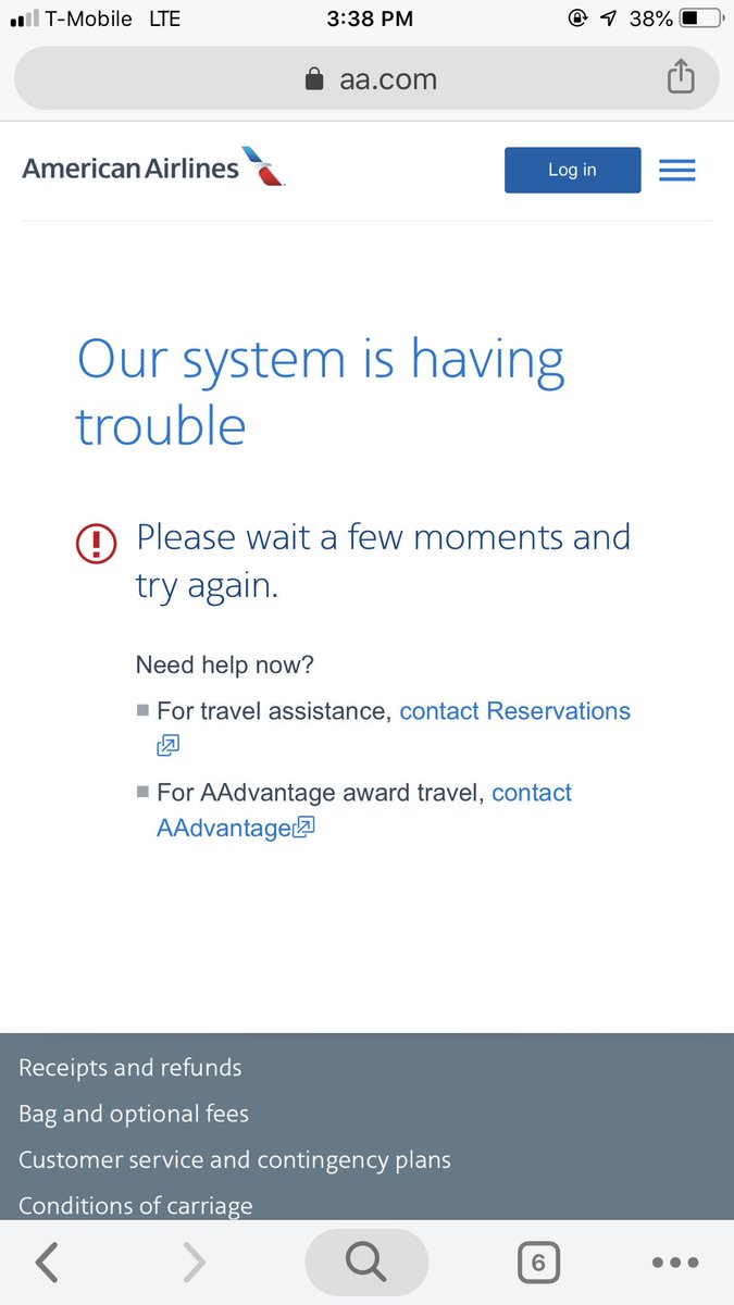 baopham's tweet photo. @AmericanAir seriously I already accepted losing a day of precious vacation.  I’ll spend a night of my own money in Dallas.  I won’t even ask for a voucher.  Just please let me change my flight to Saturday morning.  Please fix your servers. https://t.co/PrNYNsVwxb