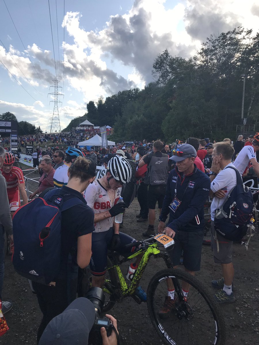 BritishCycling's tweet photo. 14th for @FrazerClacherty and 19th for Cam Orr in the U23 Men’s XCO race!🙌🇬🇧

Unlucky for Sean Flynn not to finish! 💪

Another great day at the 2019 @UCI_MTB World Championships 👌

#MSA2019 https://t.co/fUwdNBnMFR