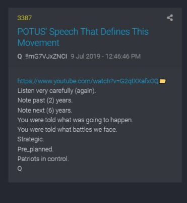 8. was in preparation 3 years before the 2016 election, and this course of action over the next 6 years was pre-planned with military precision and planning for all contingencies. patriots are in control.