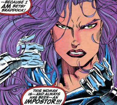 After some time of healing and re-establishing her former position as master assassin, “Betsy“ decided it was time to face the X-Men and Psylocke. She adopted the codename Revanche and traveled to New York to reveal the “imposter“ in the X-Men’s midst.