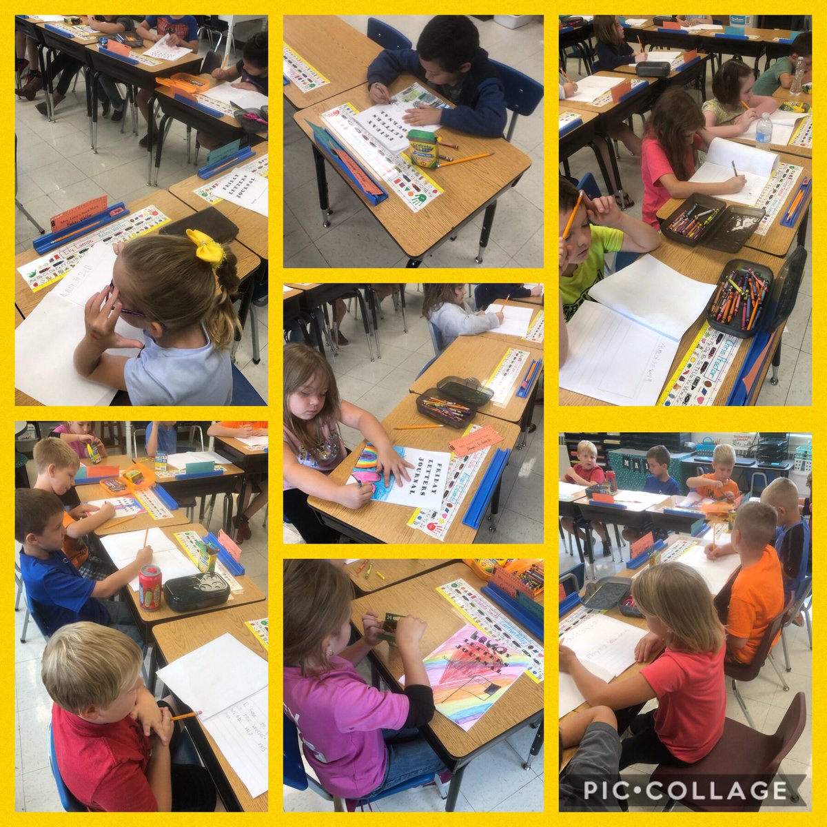 lucy_jami's tweet photo. Friday Letters with 2nd grade writers. We had lots of fun putting our thoughts on paper. #TheKnightWay https://t.co/LXmEeykrEJ
