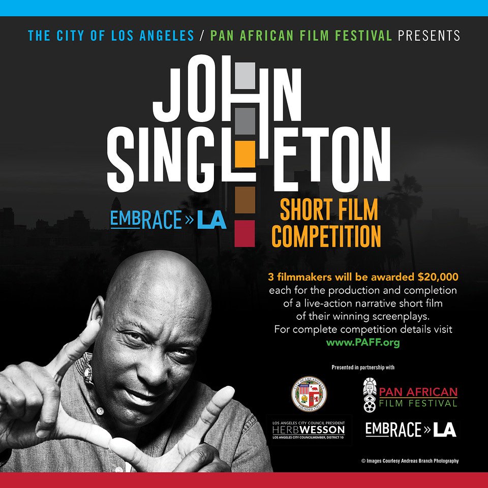 ReginaKing's tweet photo. *ATTENTION* Up and coming black screenwriters. This competition is for you! Two snaps up and a soulclap👏🏾👏🏾👏🏾 to The City of LA and the Pan African Film Festival for doing double duty. Creating opportunity while honoring one of our greats #johnsingleton https://t.co/4sI3tAXKVb