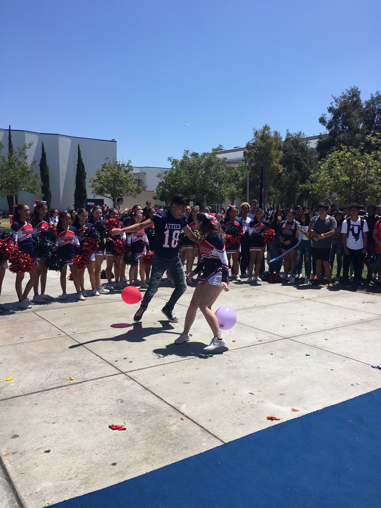 First home football pep rally to kick off the football season! Come support Aztec Football as they take on California Military at 7pm on our home turf.