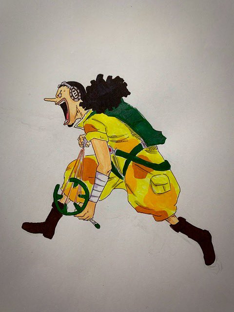 posio1213's tweet photo. とりあえずうまく描けたから、あちこちにアップしてみるウソップスタンピードタイトル風

#ONEPIECE #stampede ＃落書き
#ウソップ #援護が花道 #俺たちの旅はこんな所で終わらねえ #緑星 https://t.co/IGHGrdxHbb