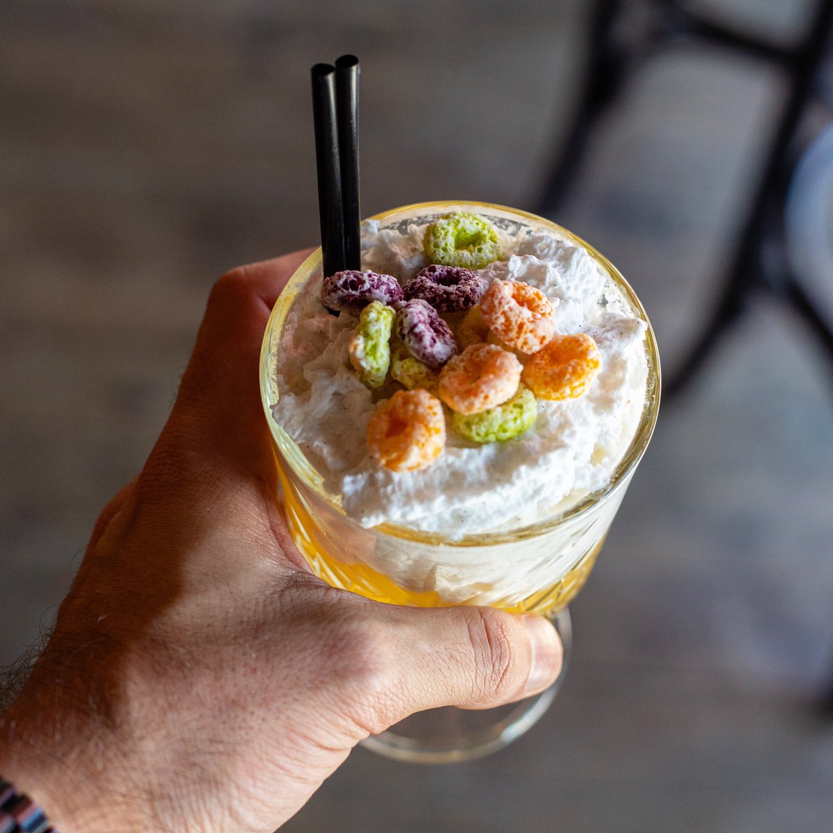 thehayberry's tweet photo. Dessert or Breakfast?🍹You’ll have to try James’s new “Fruit Toots!” cocktail and let us know... #TheHayberry https://t.co/q92LPZlVOY