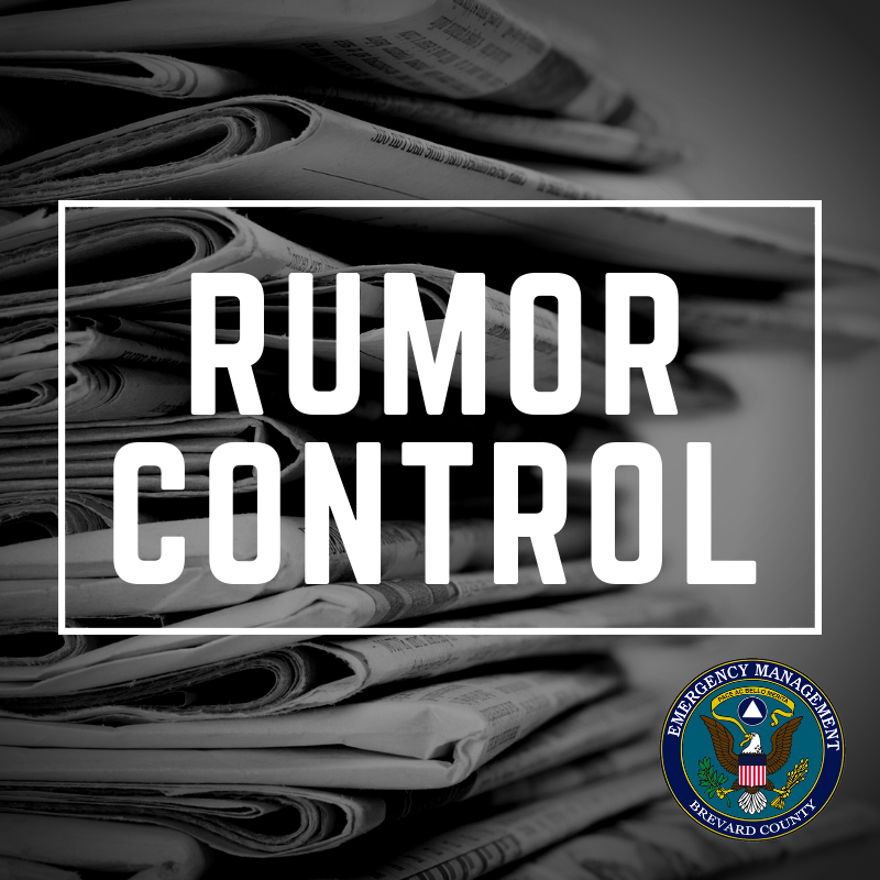 BrevardEOC's tweet photo. 8/30/19 | 10PM #RumorControl: Only portions of Brevard are under a mandatory evacuation. Only those on the barrier islands, in low-lying flood prone areas, in mobile/manufactured homes, or those with special needs who are electrically dependent. https://t.co/7ldfVjIdje