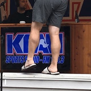 OomSmitty's tweet photo. Hoping for a repeat of the @MeatSauce1 #CalfFlex from last summer in about two hours. @PowerTripKFAN #KFANatTheFair https://t.co/e9DQNHzZEB