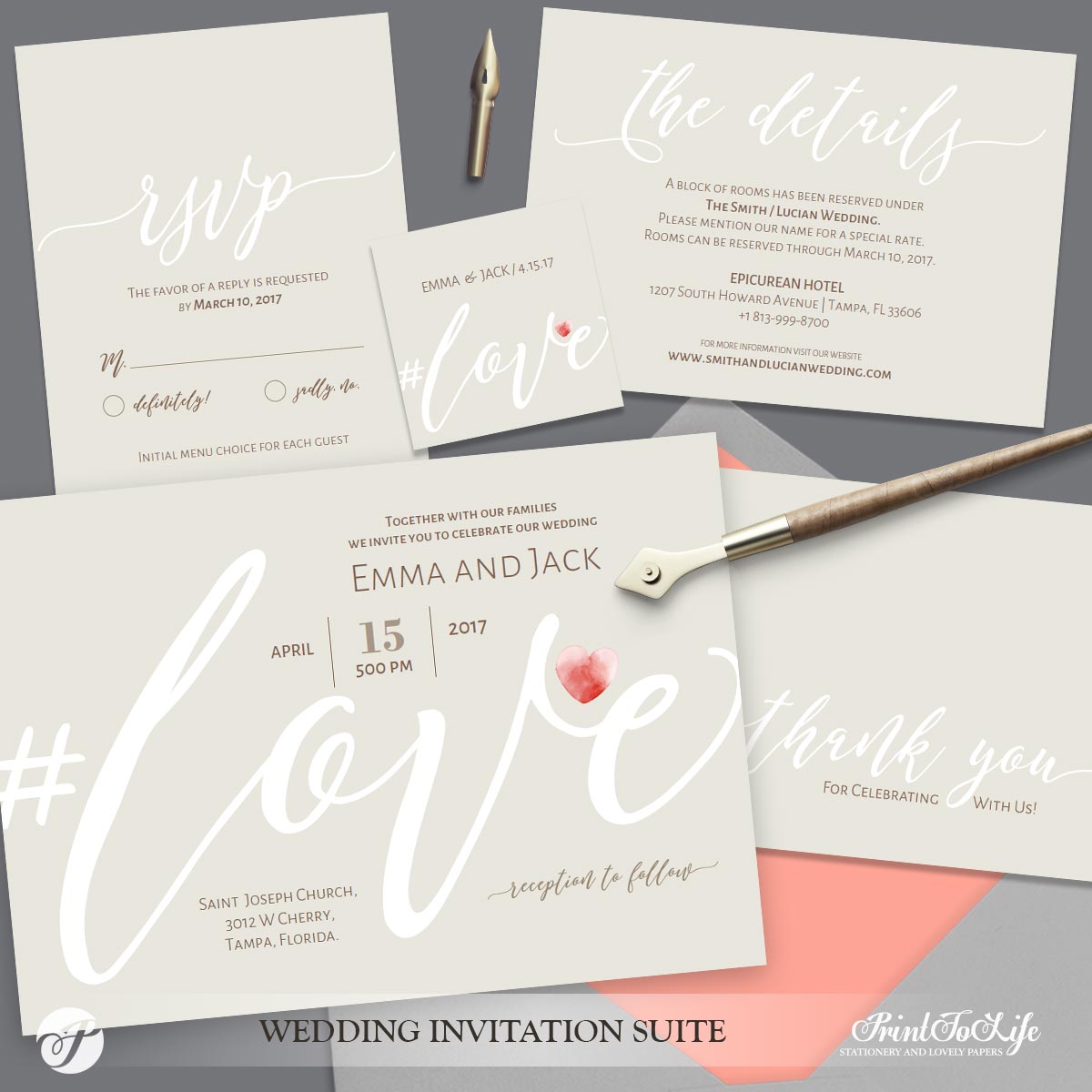 PrintToLife's tweet photo. Purchase this Love Wedding Invitation set announcing your marriage with LOVE. This printable suite comes in bone color and prints nicely on special coated papers at home or your local copy shop.  #beigeweddinginvite #bonecolor #champagneweddinginvite #lov https://t.co/NuGBiR6Yoq https://t.co/7C9jP3cEnl