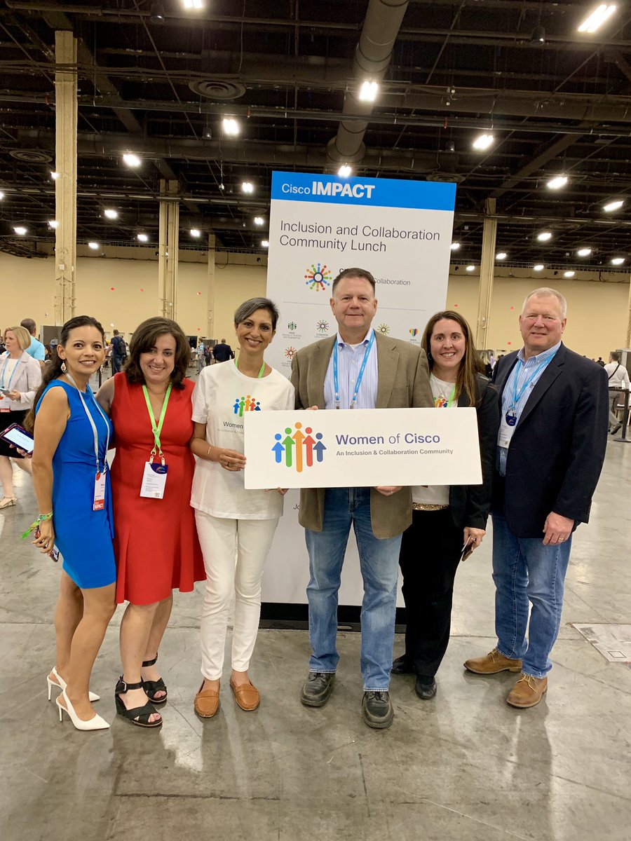 WomenOfCisco's tweet image. Huge thanks to our bold, caring and stellar allies @Cisco_MFI, @CiscoCAAN, @CiscoPrideERO for joining us at #CiscoIMPACT Office of I&amp;amp;C Networking Luncheon and #WomenOfCisco launch celebrations. #WeAreCisco #WereStrongerTogether #BeTheBridge