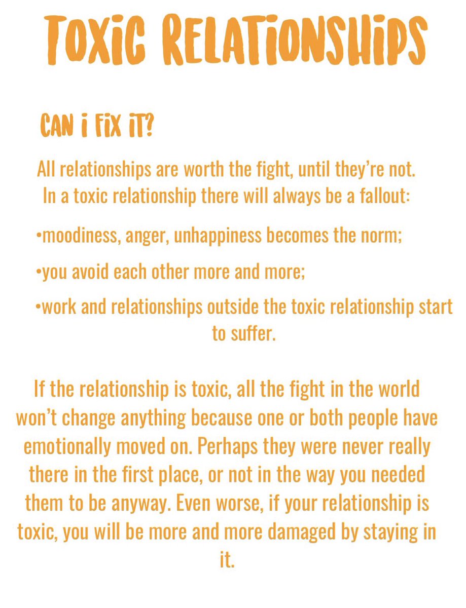 If you or someone you know is in a toxic/abusive relationship and need help getting out, there’s a national hotline you can call. The hotline number is 1-800-799-7233.