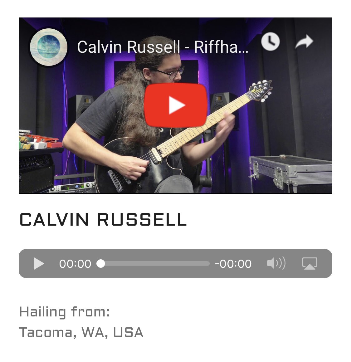 Calvin Russell tweet media