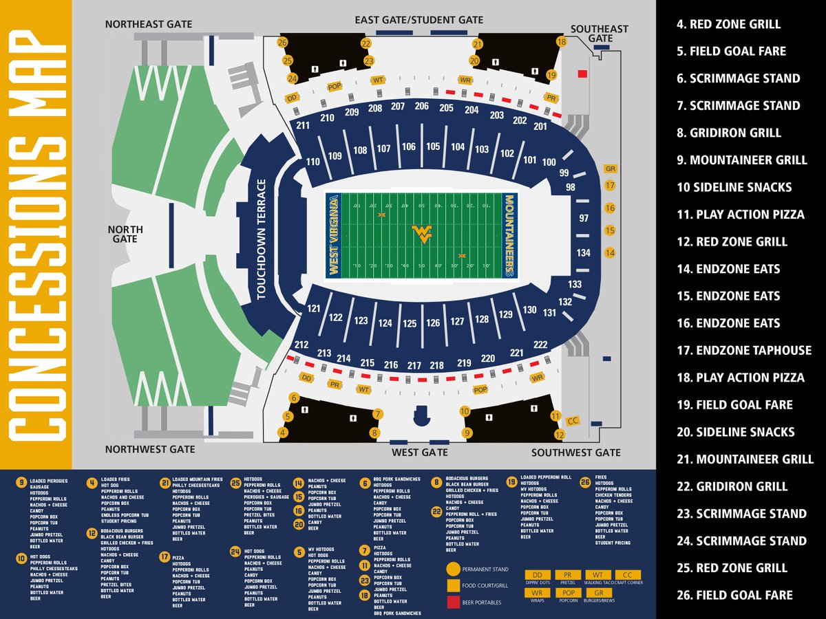 Milan Puskar Stadium Seating Chart