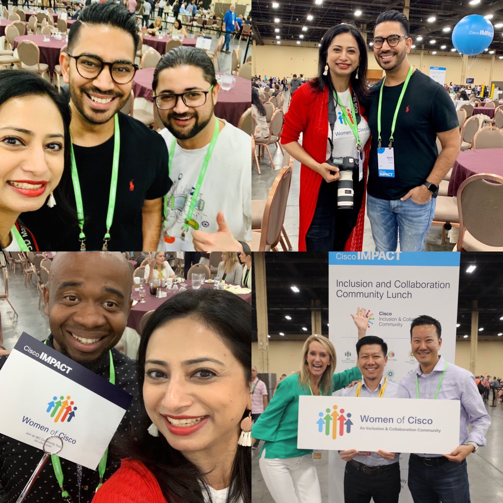VarshaKanwar's tweet image. Grateful 🙌🏼 indeed! Great meeting my #WeAreCisco Twitter friend in person at #CiscoIMPACT ➡️ @sag_manit thanks for coming up to say hi. And thank you @kurtskii for being a true ally &amp;amp; mentor. And thank you Femi for helping us capture #CiscoIMPACT luncheon #MomentsThatMatter